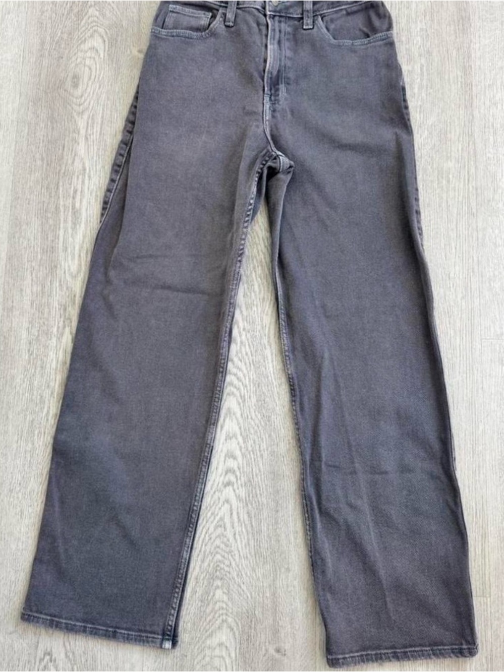 Hollister Gray High-Rise Dad Jeans